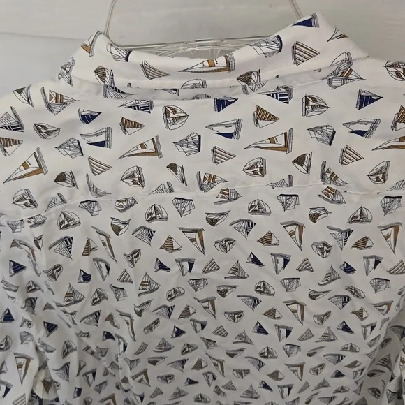 Nautica long sleeve shirt with sailboats - Picture 8 of 9